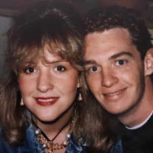 Closeup of Brené and Steve in 1996