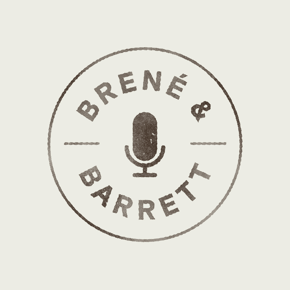 Brené And Barrett Podcast Stamp Lockup
