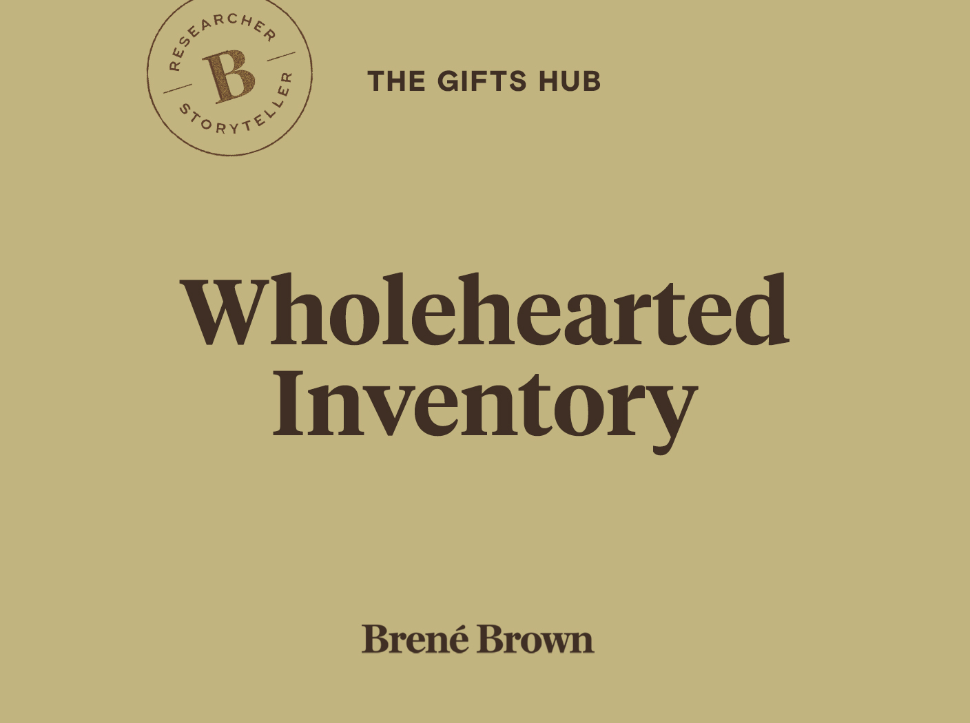 Wholehearted Inventory